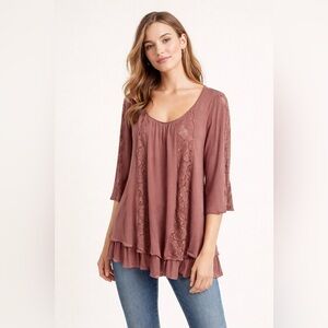 🌸 Sweet Magnolia Lace Blouse – Size XL 🌸